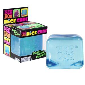 NeeDoh Nice Cube Blue Super Solid Squish Toy
